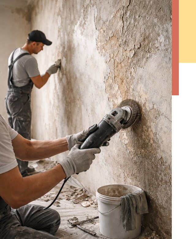 Снятие и удаление краски со стен в Узловой от 2139 руб. — ОТДЕЛОЧНИК-Злв