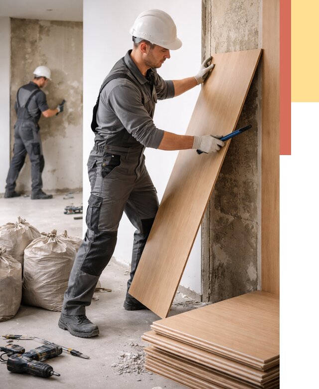 Демонтаж стеновых панелей в Узловой от 3565 руб. за м² быстро и недорого | ОТДЕЛОЧНИК-Злв