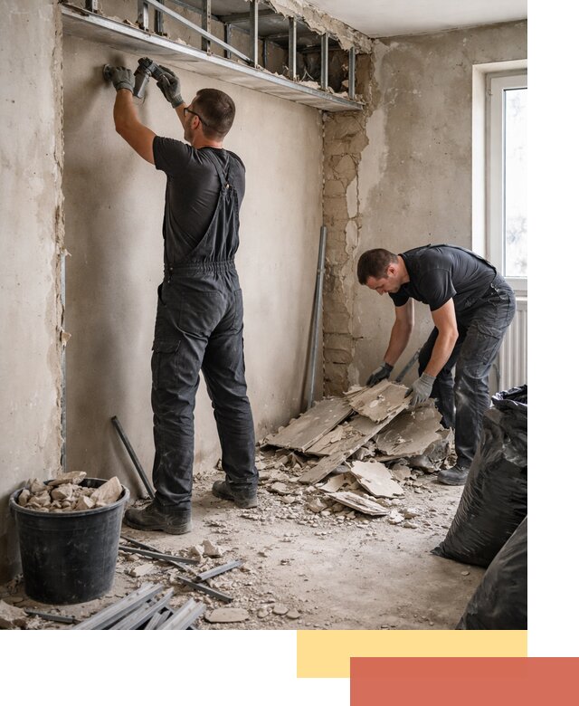 Демонтаж короба из гипсокартона в Узловой быстро и аккуратно