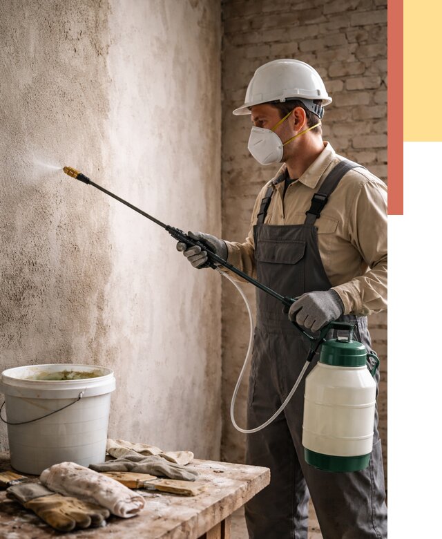 Антисептическая обработка стен в Узловой от 1222 руб. — быстро и недорого | ОТДЕЛОЧНИК-Злв