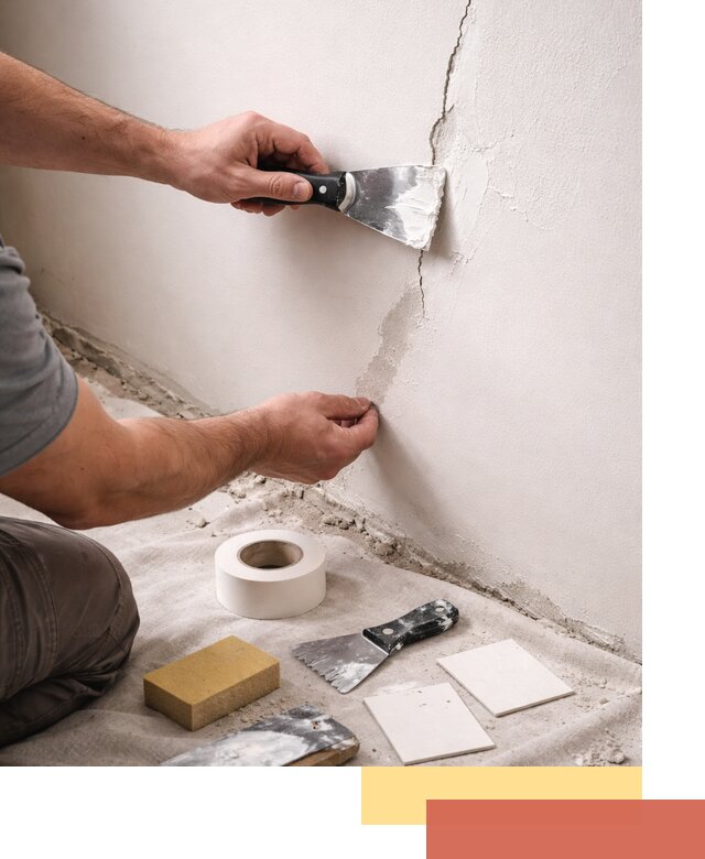 Заделка трещин и сколов в стенах и потолках в Узловой