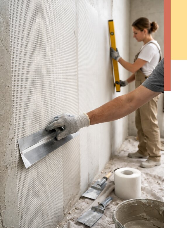 Армирование стен стеклосеткой в Узловой от 3259 руб. под ключ | ОТДЕЛОЧНИК-Злв