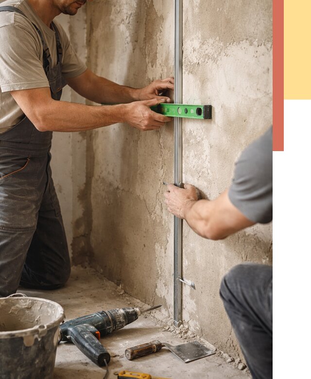 Установка штукатурных маяков в Узловой от 7130 руб. — быстро и недорого | ОТДЕЛОЧНИК-Злв