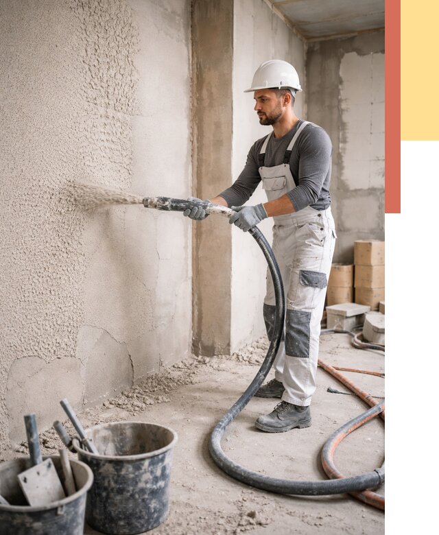 Машинная штукатурка стен в Узловой под ключ от 6620 руб./м2 | ОТДЕЛОЧНИК-Злв