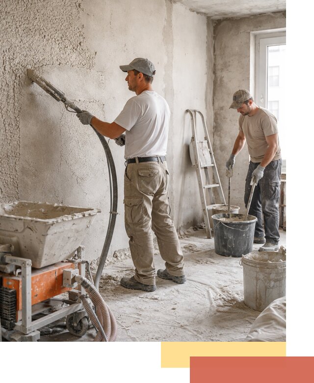 Машинная штукатурка стен в Узловой — быстро и качественно