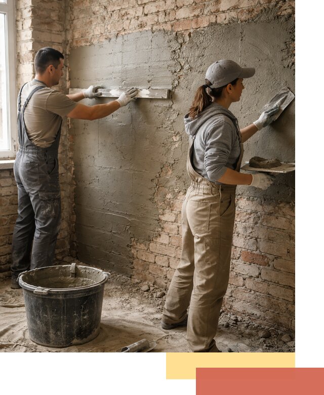 Штукатурка кирпичных стен в Узловой — качественно и надежно