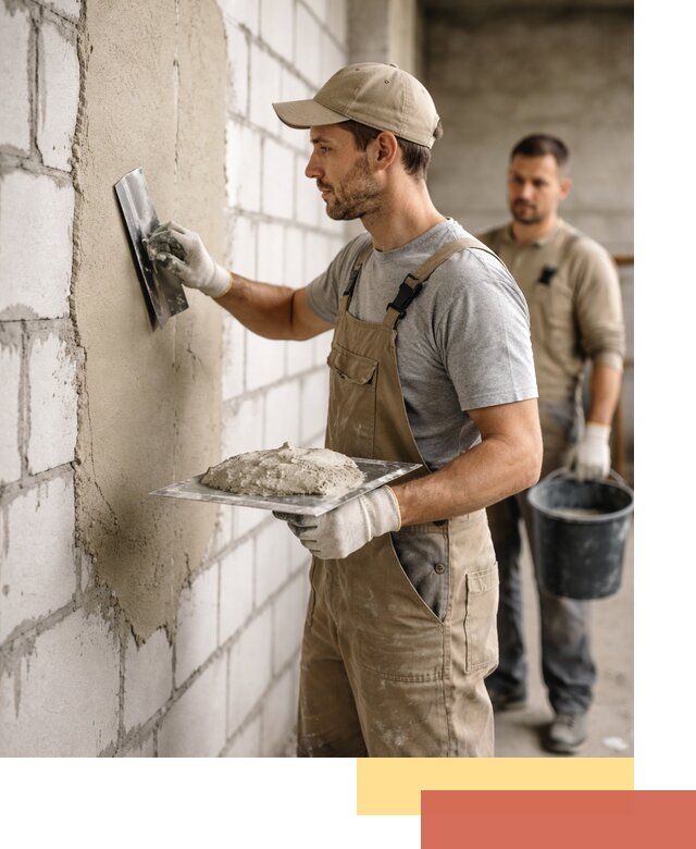 Штукатурка стен из газобетона в Узловой под ключ