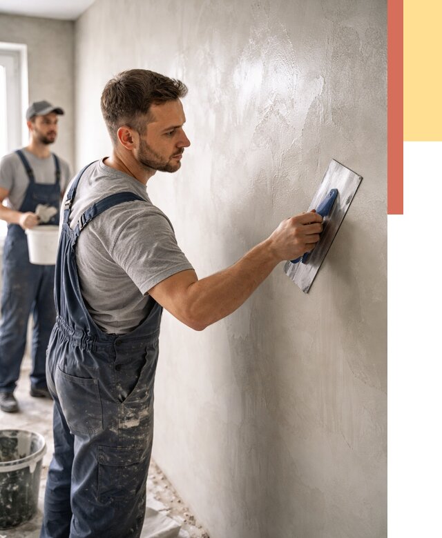 Глянцевание штукатурки стен в Узловой от 7639 руб. — услуги и затирка | ОТДЕЛОЧНИК-Злв