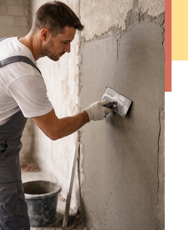 Штукатурка стен под плитку в Узловой от 4278 руб./м2 — выравнивание под плитку | ОТДЕЛОЧНИК-Злв