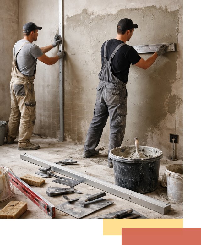 Профессиональная штукатурка стен под плитку в Узловой