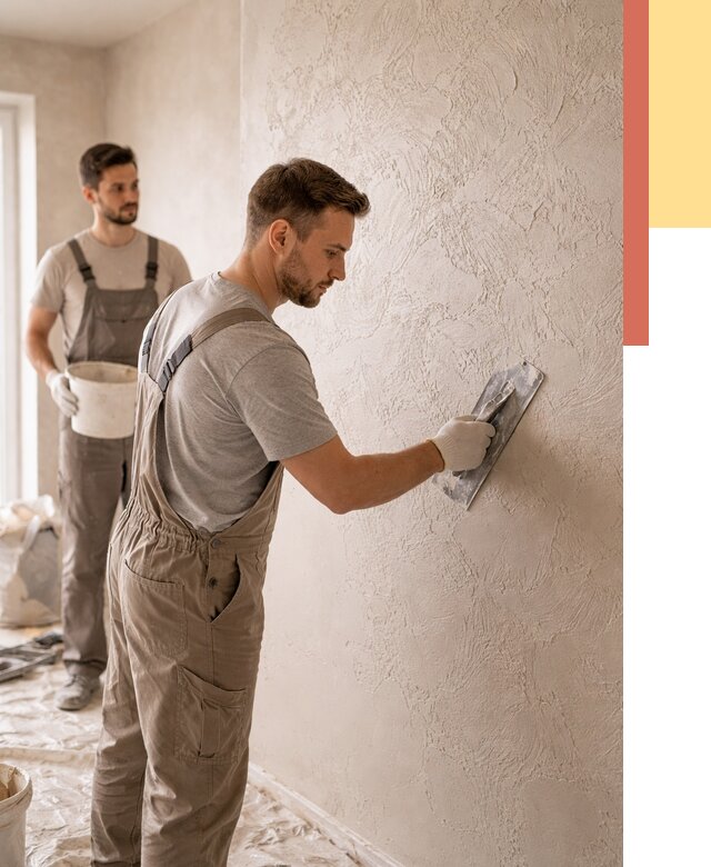 Фактурная штукатурка стен в Узловой от 4278 руб./м² — заказать под ключ | ОТДЕЛОЧНИК-Злв