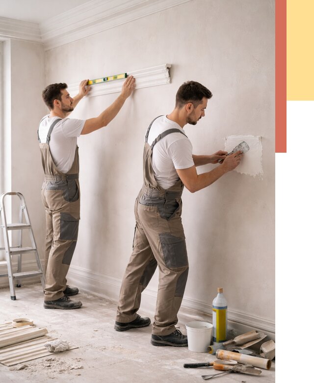 Монтаж лепнины на стены в Узловой от 4583 руб. — недорого, быстро | ОТДЕЛОЧНИК-Злв