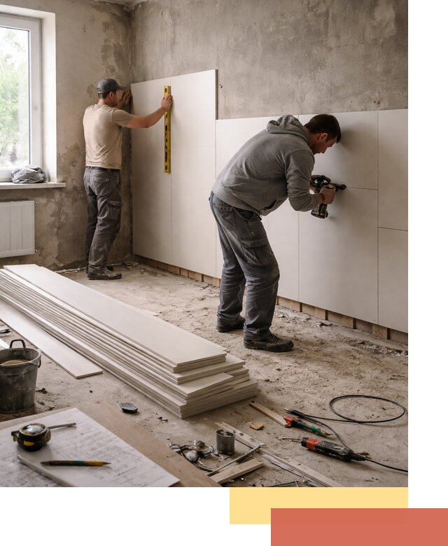 Монтаж ПВХ панелей на стены в Узловой качественно и быстро