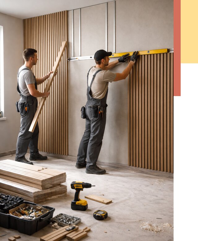 Монтаж реечных панелей на стены в Узловой от 1222 руб. — быстро и недорого | ОТДЕЛОЧНИК-Злв