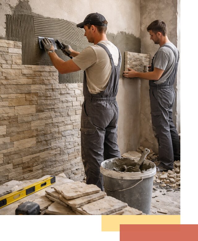 Монтаж искусственного камня в Узловой — облицовка стен и фасадов