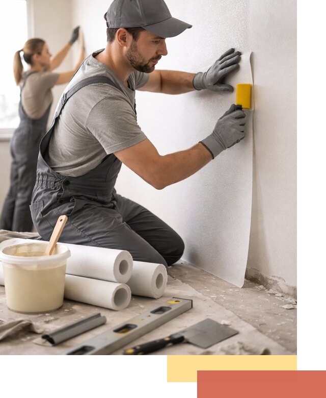 Поклейка стеклообоев профессионально в Узловой