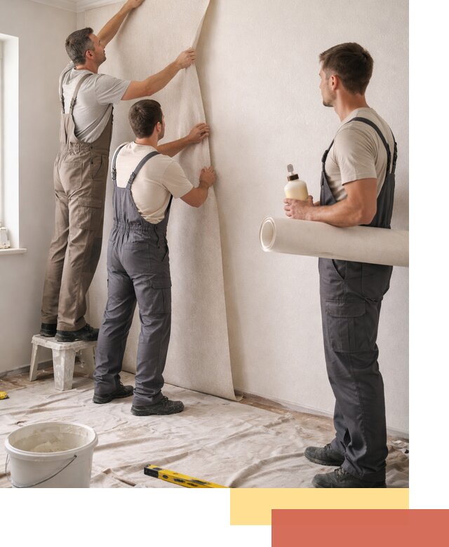 Оклейка стен обоями в Узловой — качественно и профессионально