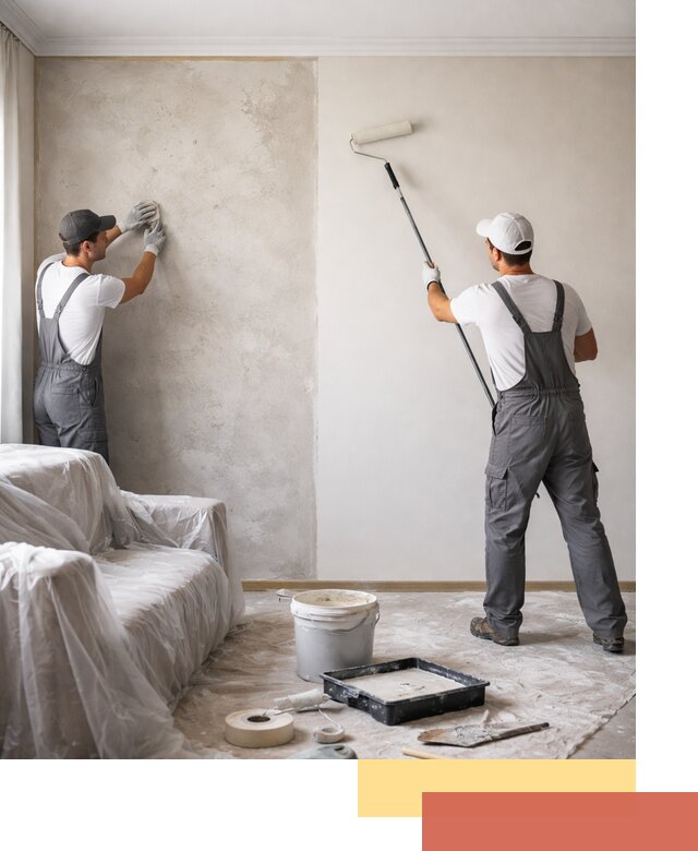 Покраска стен антивандальной краской в Узловой