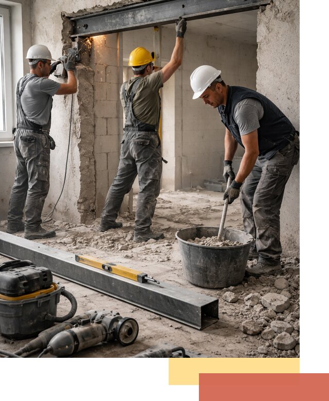 Создание проемов в стенах и несущих конструкциях в Узловой