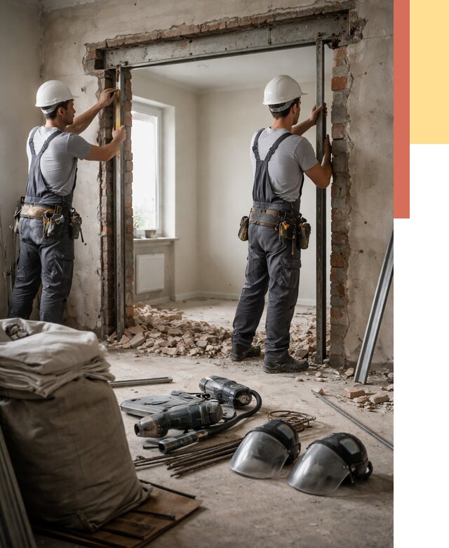 Расширение дверного проема в Узловой от 12731 руб. под ключ | ОТДЕЛОЧНИК-Злв