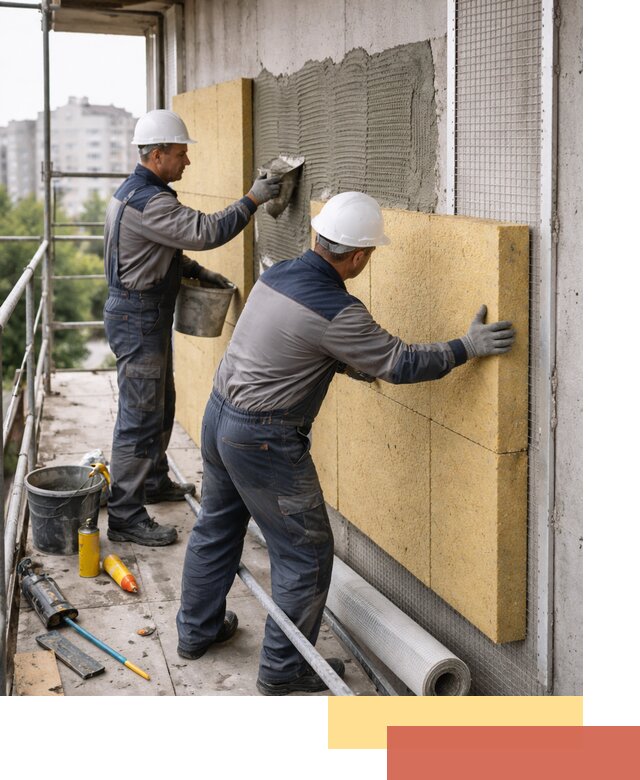 Утепление стен зданий и домов в Узловой качественно и надежно