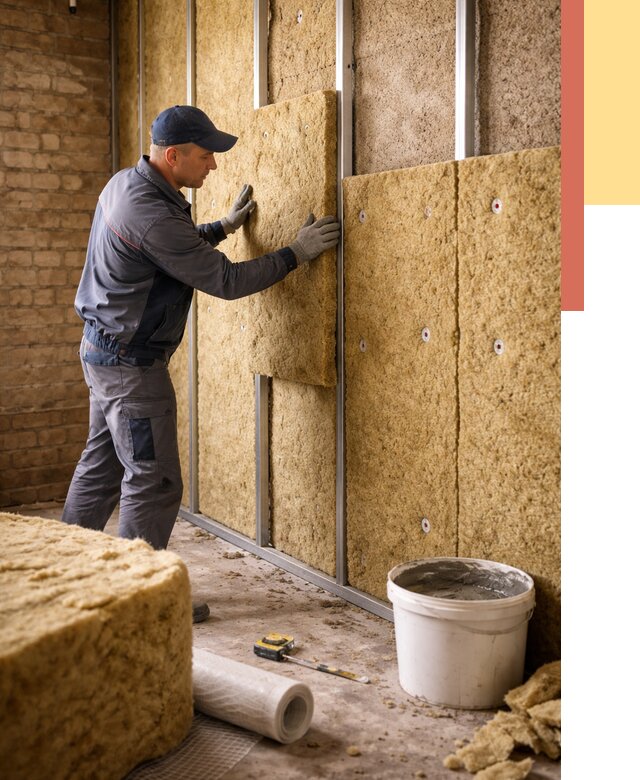 Утепление стен минватой в Узловой от 1375 руб./м2 — недорого и быстро | ОТДЕЛОЧНИК-Злв