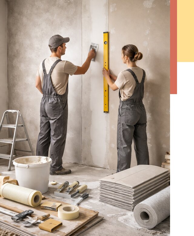 Отделка стен в Узловой от 1528 руб/м² — недорого, быстро, под ключ | ОТДЕЛОЧНИК-Злв