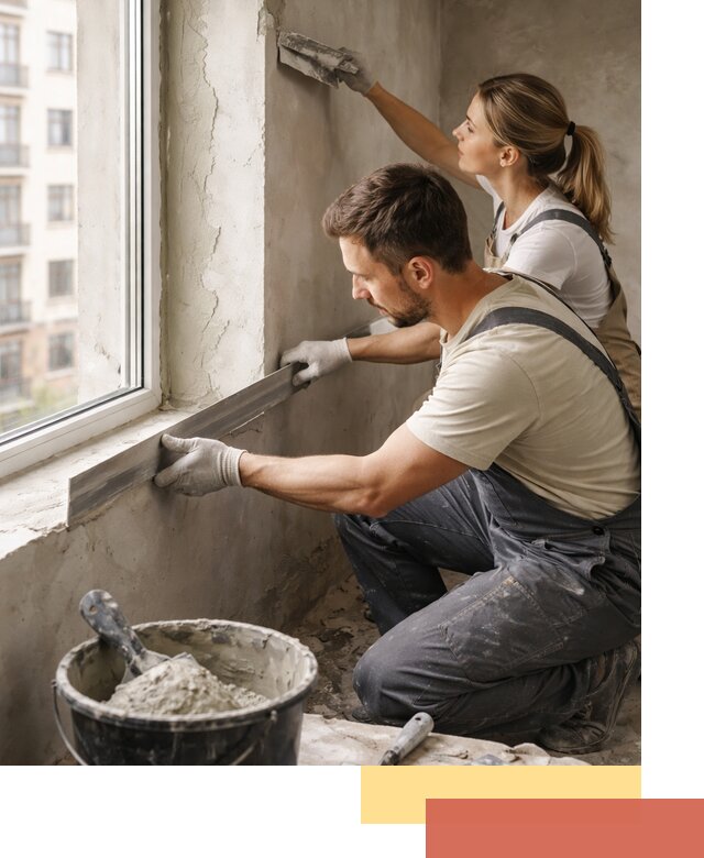 Штукатурка откосов дверей и окон профессионально в Узловой