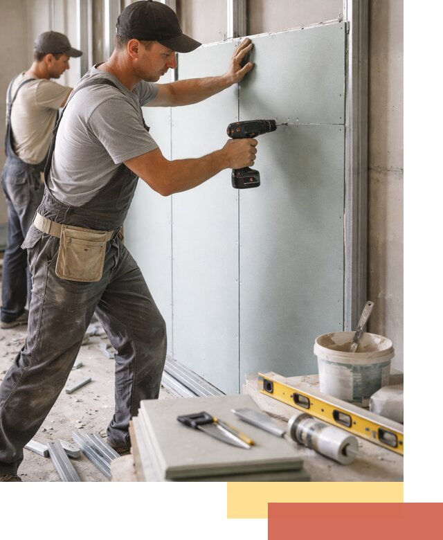 Кладка влагостойких перегородок ПГП в Узловой