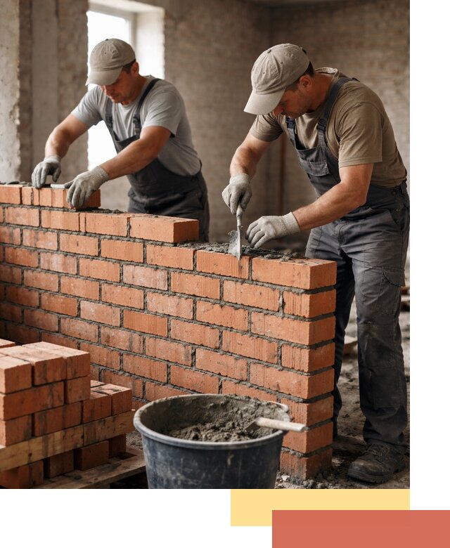 Кладка кирпичных перегородок под ключ в Узловой