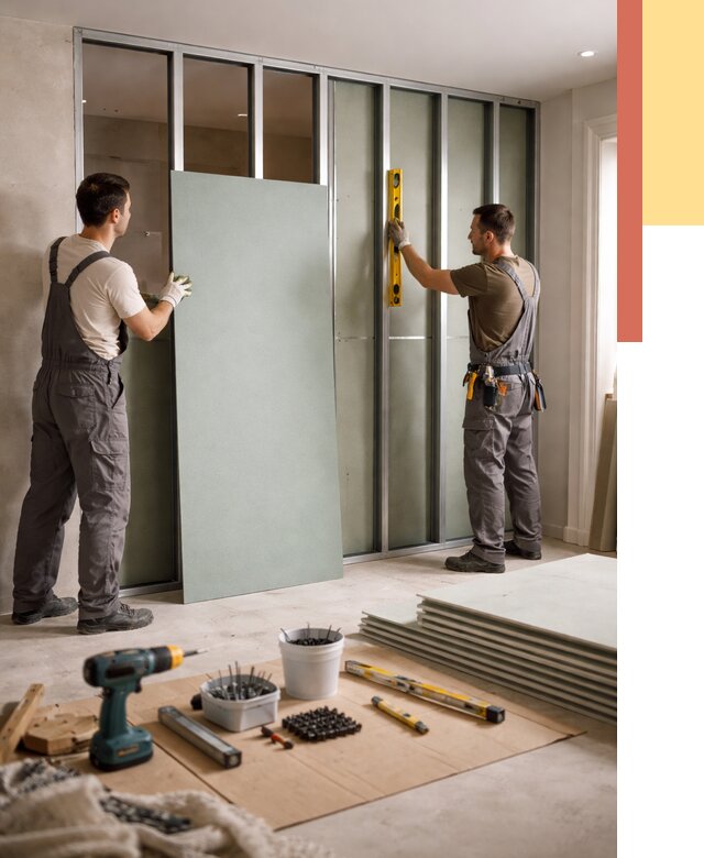 Перегородка из влагостойкого гипсокартона в Узловой от 4889 руб. — монтаж под ключ | ОТДЕЛОЧНИК-Злв