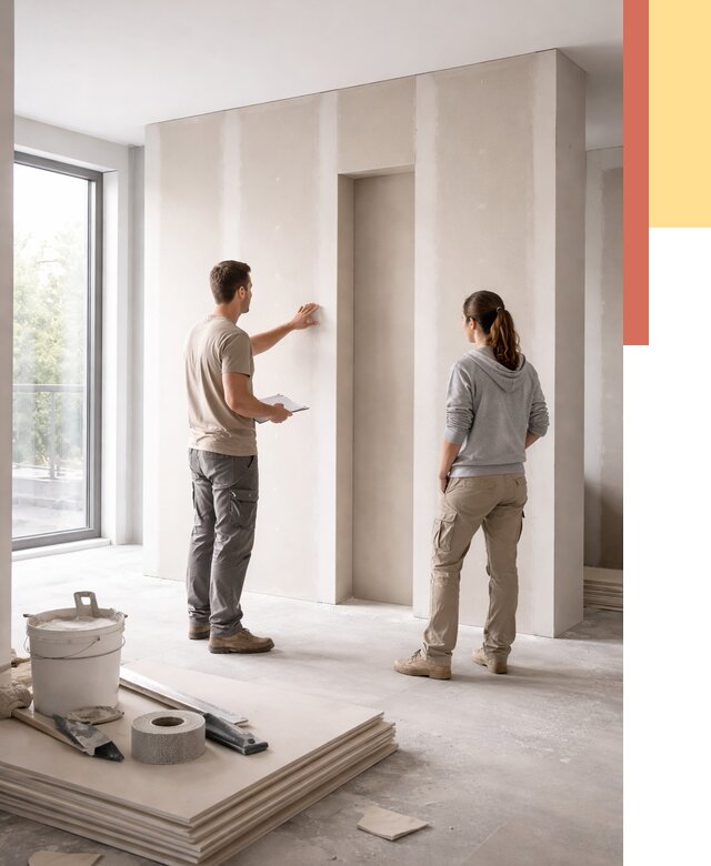 Зонирующая перегородка из гипсокартона в Узловой от 2852 руб. под ключ | ОТДЕЛОЧНИК-Злв