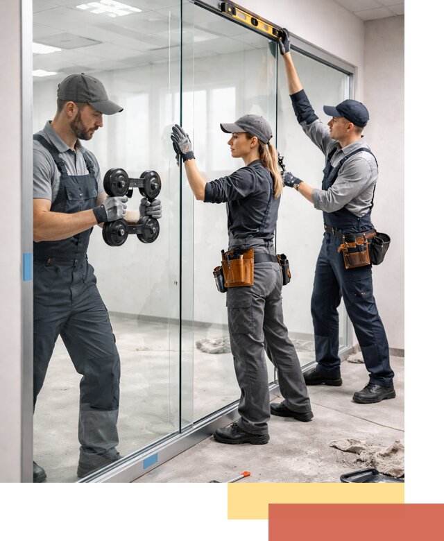 Профессиональный монтаж стеклянных перегородок в Узловой