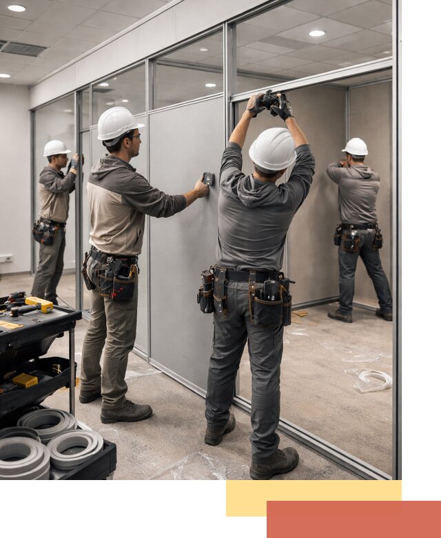 Мобильные офисные перегородки под ключ в Узловой