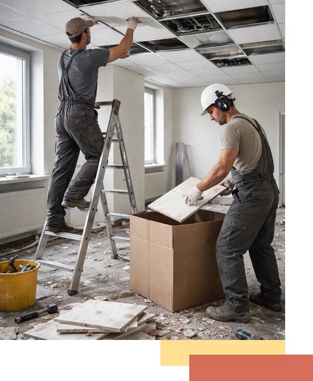 Демонтаж потолочной плитки в Узловой быстро и аккуратно