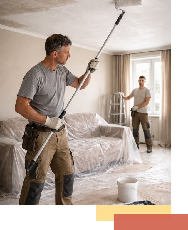 Грунтовка потолка в Узловой — подготовка под покраску и отделку