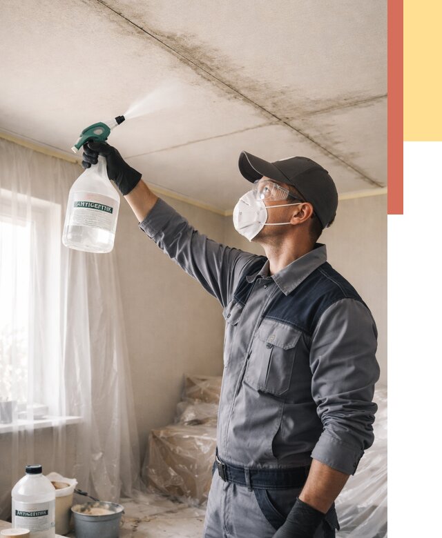 Антисептическая обработка потолка в Узловой от 2546 руб. | ОТДЕЛОЧНИК-Злв