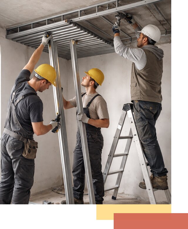 Монтаж реечного потолка под ключ в Узловой