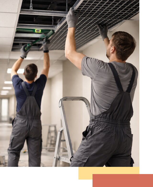 Монтаж потолка Грильято в Узловой: установка под ключ качественно