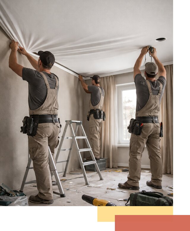 Монтаж матового натяжного потолка в Узловой качественно и быстро