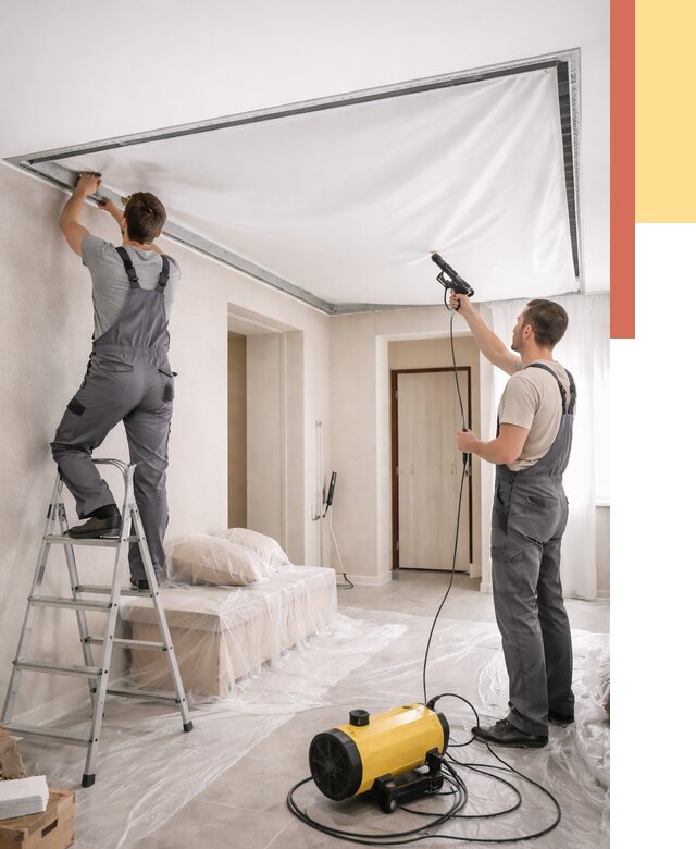 Монтаж натяжного потолка в прихожей в Узловой от 2699 руб. под ключ | ОТДЕЛОЧНИК-Злв