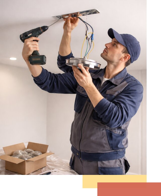 Установка люстры в натяжной потолок в Узловой