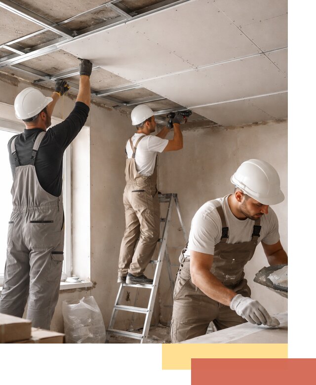 Одноуровневый потолок из гипсокартона в Узловой — монтаж и отделка