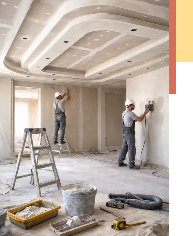 Многоуровневый потолок из гипсокартона в Узловой от 764 руб. под ключ | ОТДЕЛОЧНИК-Злв