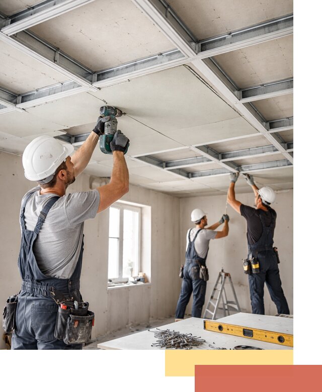 Кессонный потолок из гипсокартона под ключ в Узловой