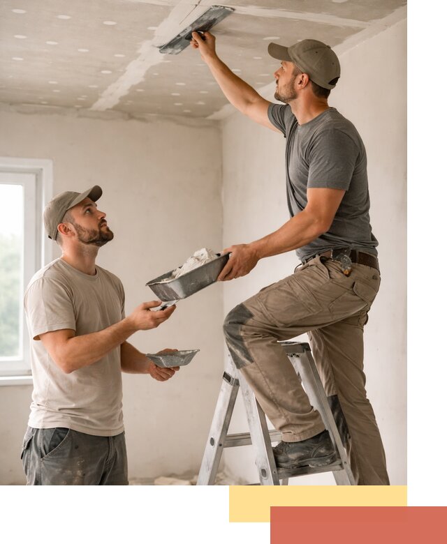 Шпаклевка потолка из гипсокартона в Узловой качественно и быстро