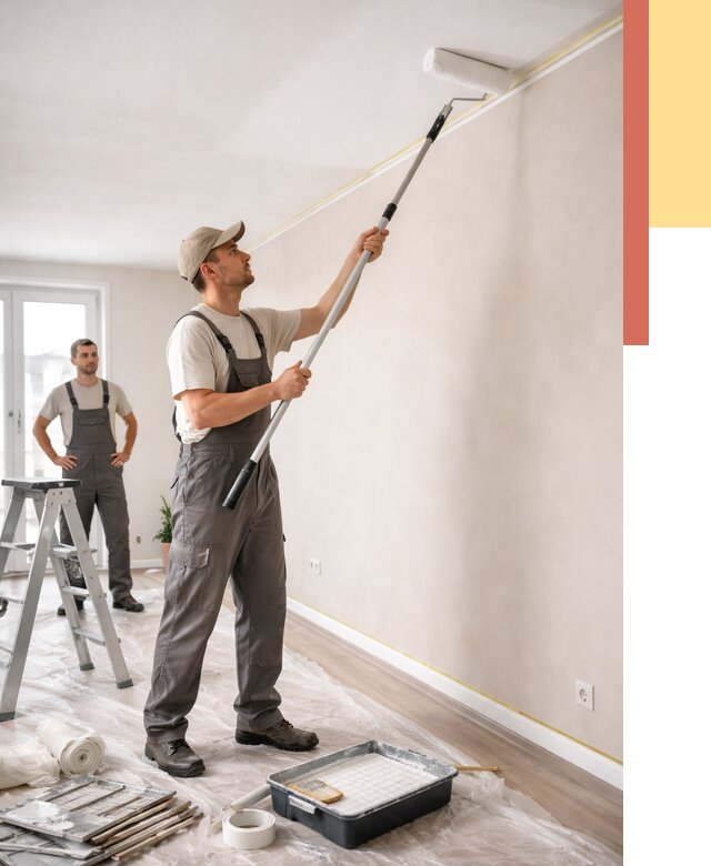 Покраска потолка из гипсокартона в Узловой от 4583 руб./м2 — услуги под ключ | ОТДЕЛОЧНИК-Злв