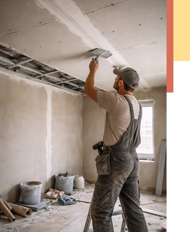 Ремонт потолка из гипсокартона в Узловой от 662 руб./м² — быстро и недорого | ОТДЕЛОЧНИК-Злв