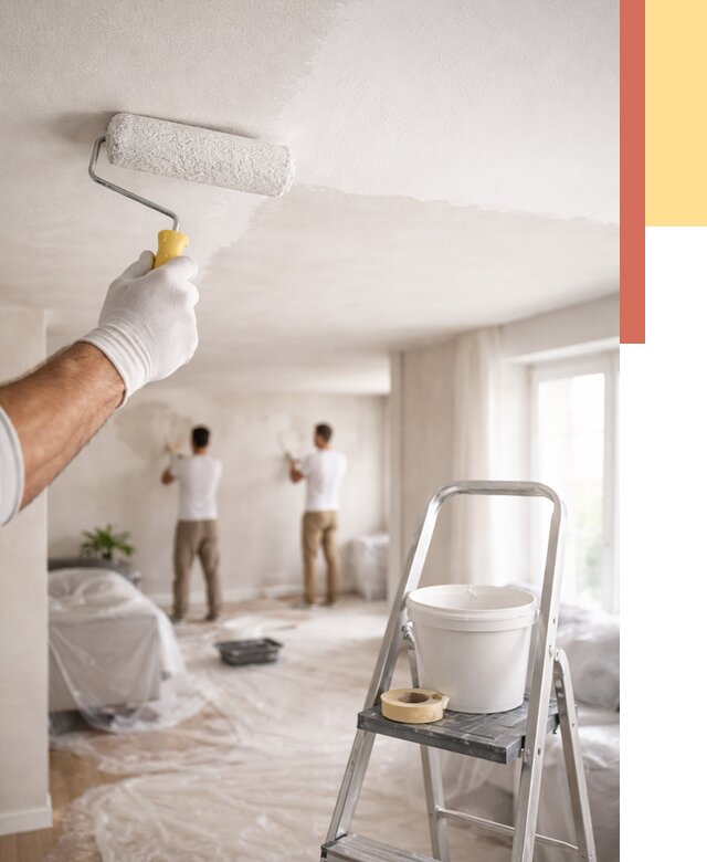 Покраска потолка акриловой краской в Узловой от 2546 руб. | ОТДЕЛОЧНИК-Злв