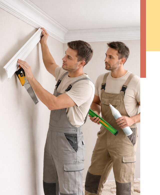 Монтаж потолочного плинтуса в Узловой от 2343 руб. — быстро и недорого | ОТДЕЛОЧНИК-Злв
